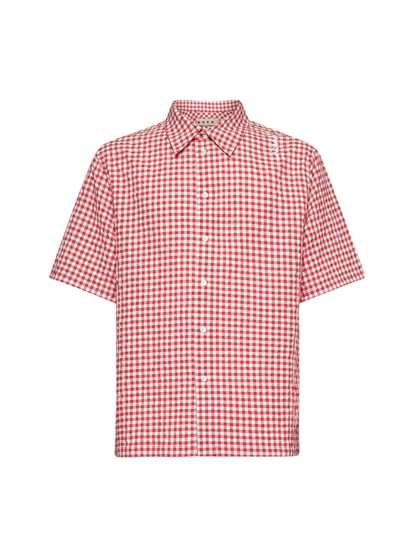 Check Pattern Nylon Cotton Shirt