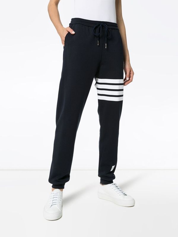 4-Bar Drawstring Cotton Jogger Pants