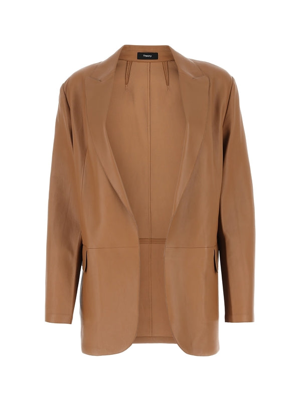 Open Detail Lambskin Jacket