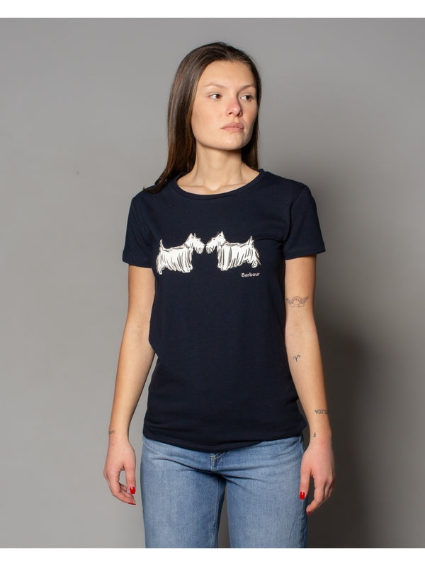 Barbour Navy Half Sleeve