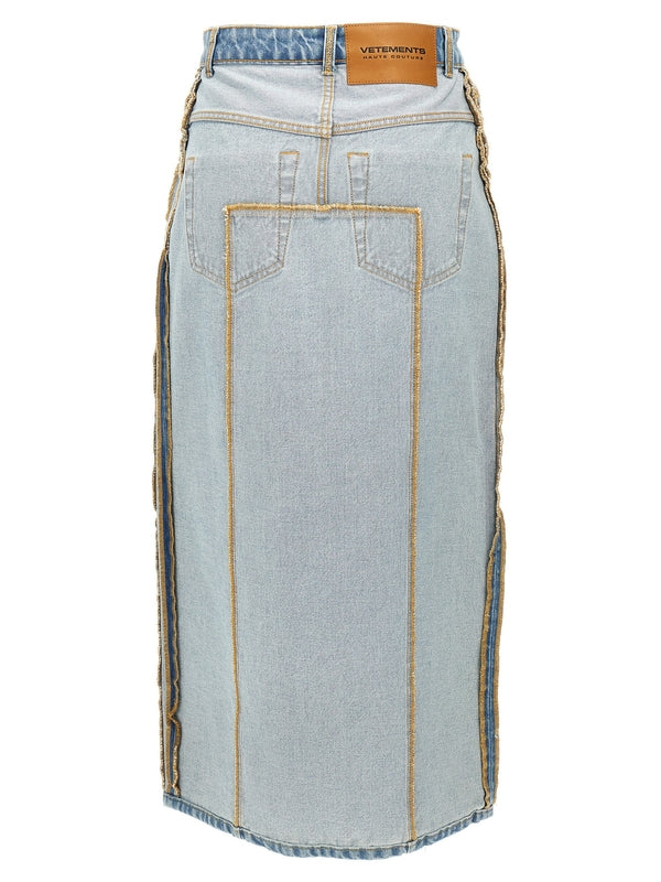 Inside-Out
  Denim Skirt