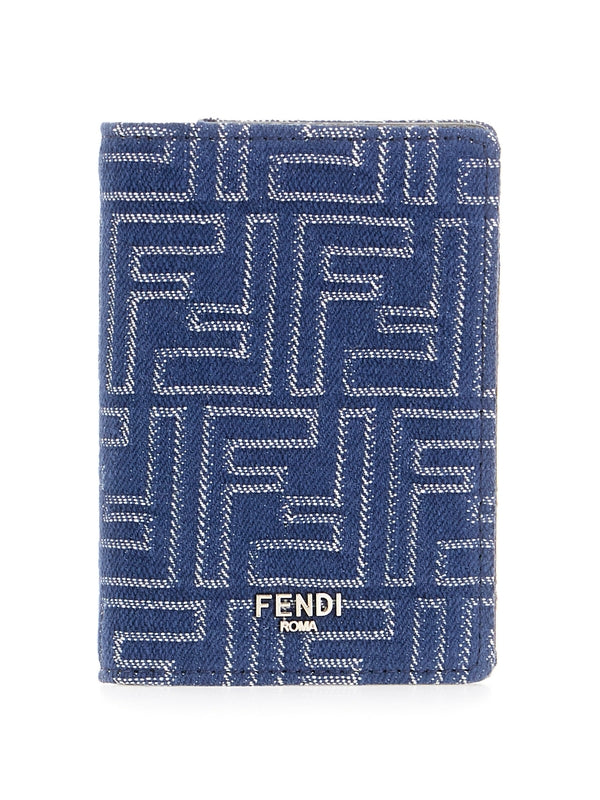 Fendi Blue Card Wallet