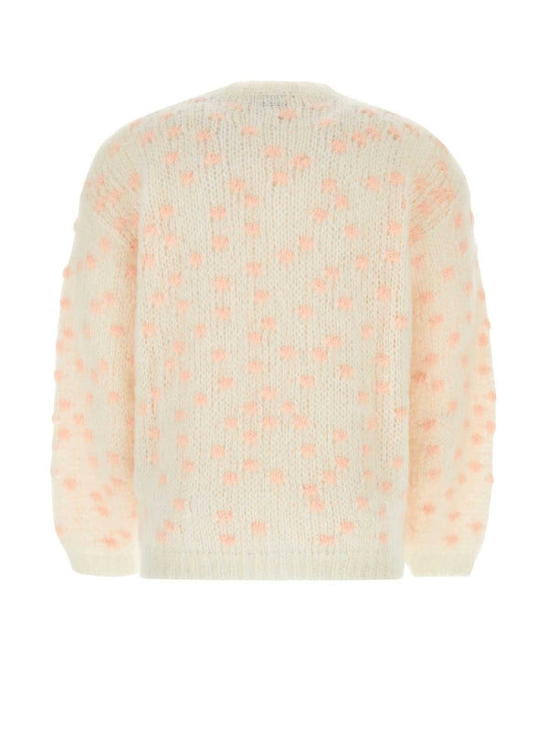 Dot Accent Mohair Knit