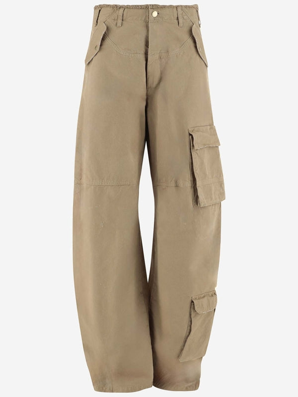 Low-Cut Cotton Cargo Pants