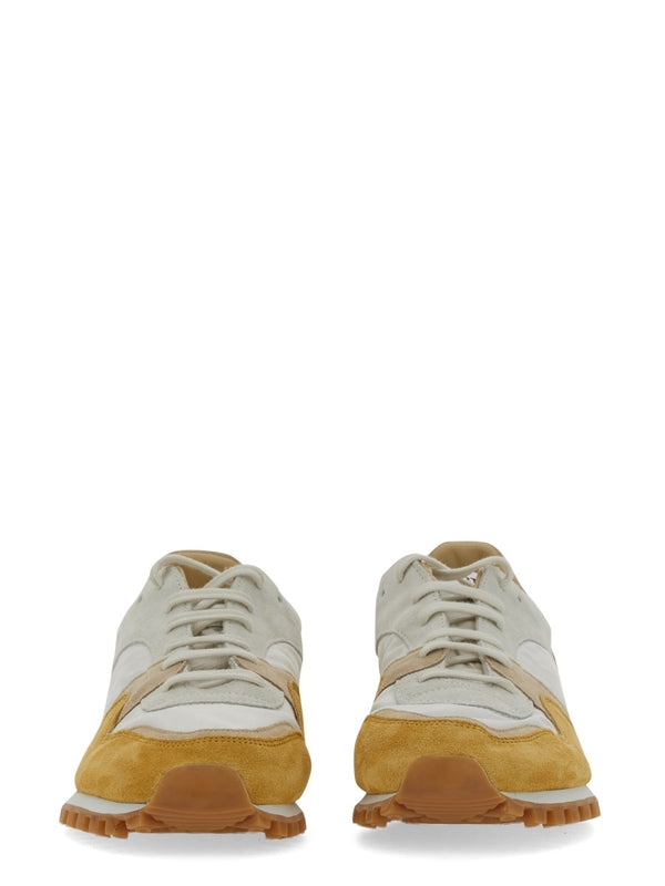 Spalwart White Yellow Low Top Sneakers