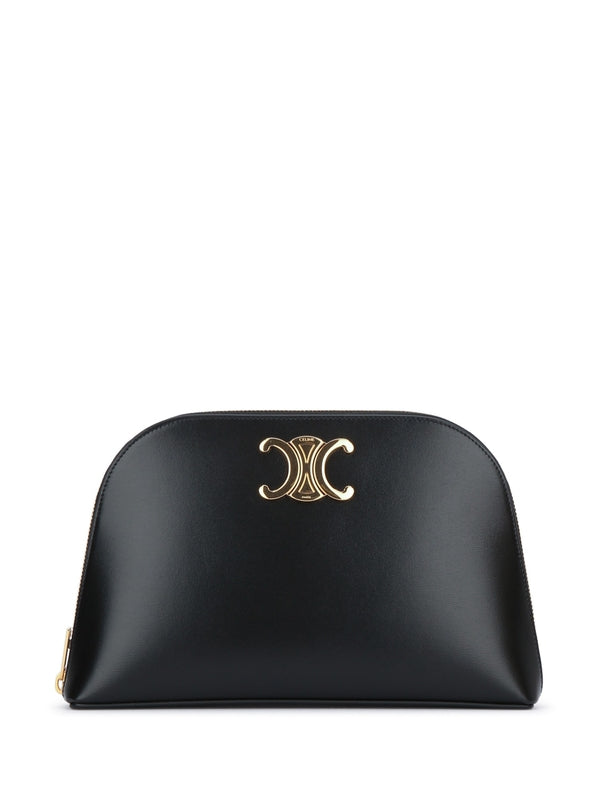 Celine Triomphe Black Clutch Bag