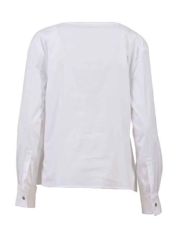 Wrap Style White Shirt