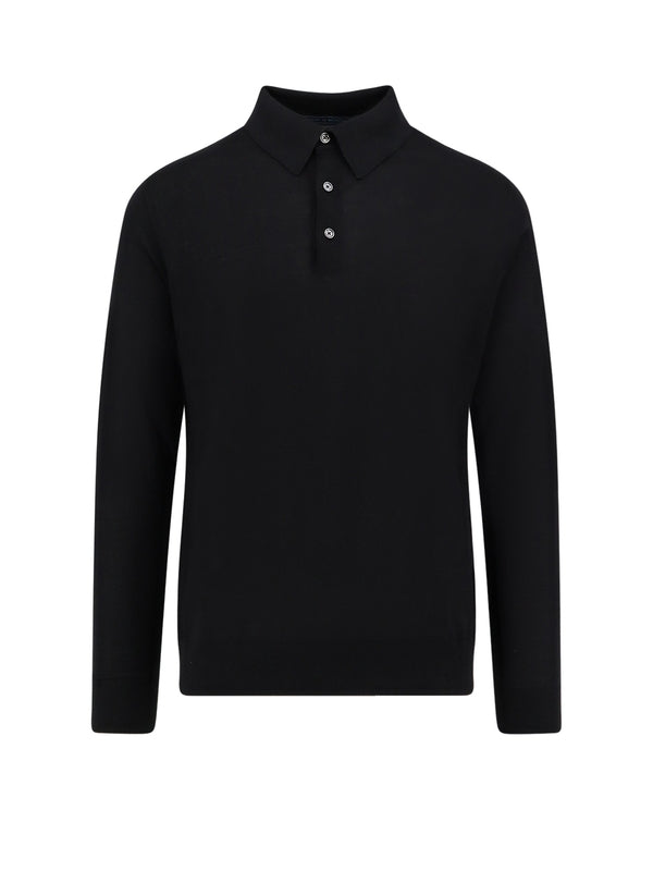 Kiton Black Polo Shirts
