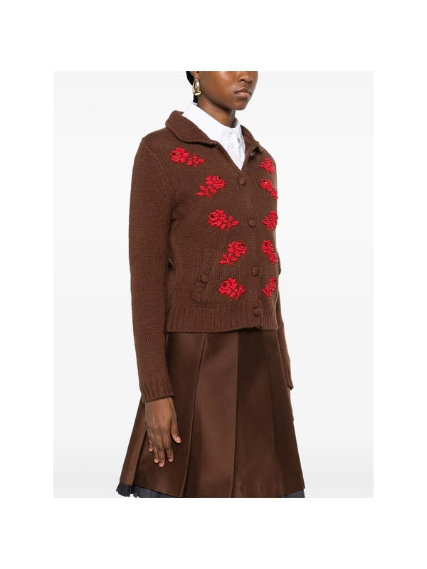 Flower Embroidery Cardigan
