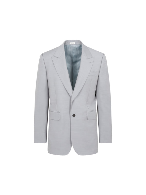 Alexander Mcqueen Gray Tailored Jacket