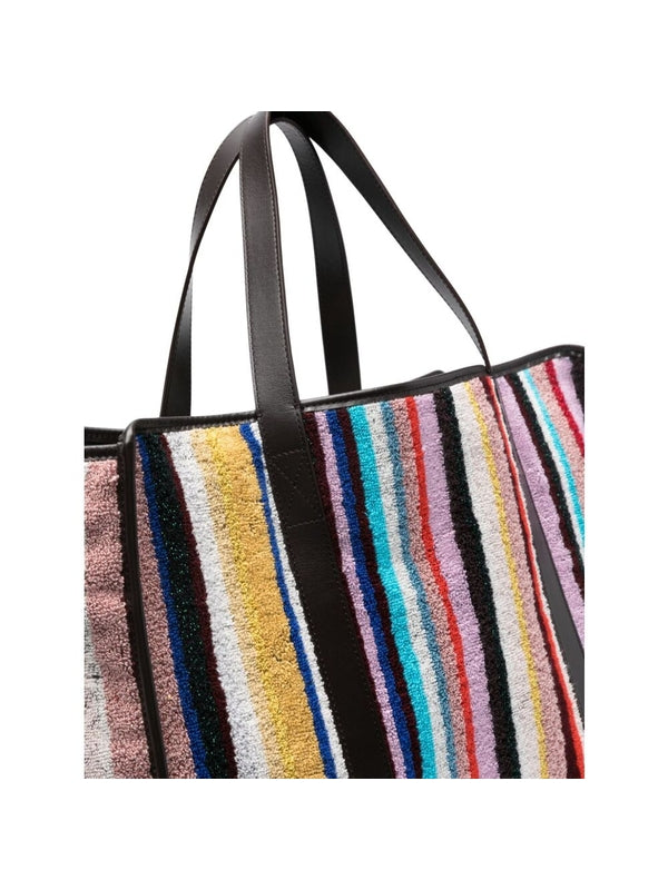 Stripe Cotton Tote Bag