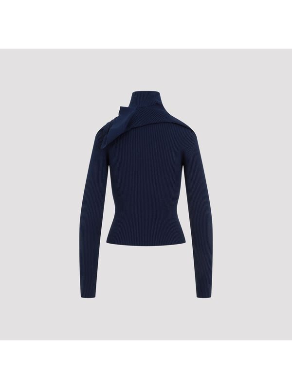 Y/PROJECT - Logo Cutout High-neck Knit - Jente