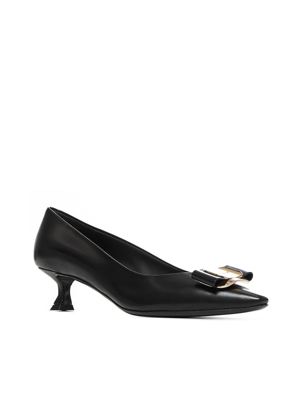 Vara Bow Leather Pumps