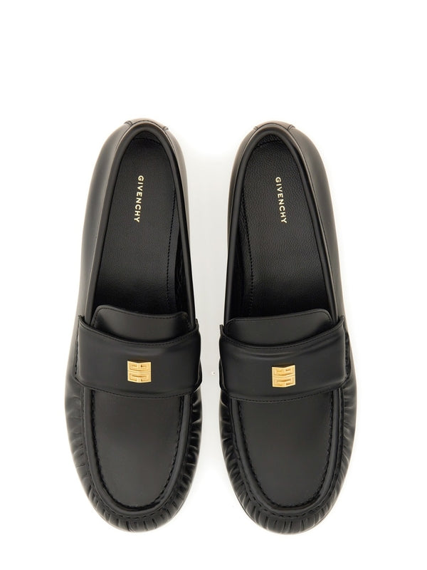 4g Logo Decoration Leather Loafer