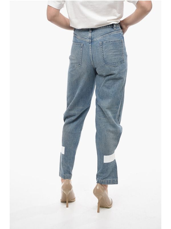 Washed Denim Pants