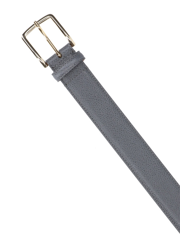 Thom Browne Grey Leather Belts