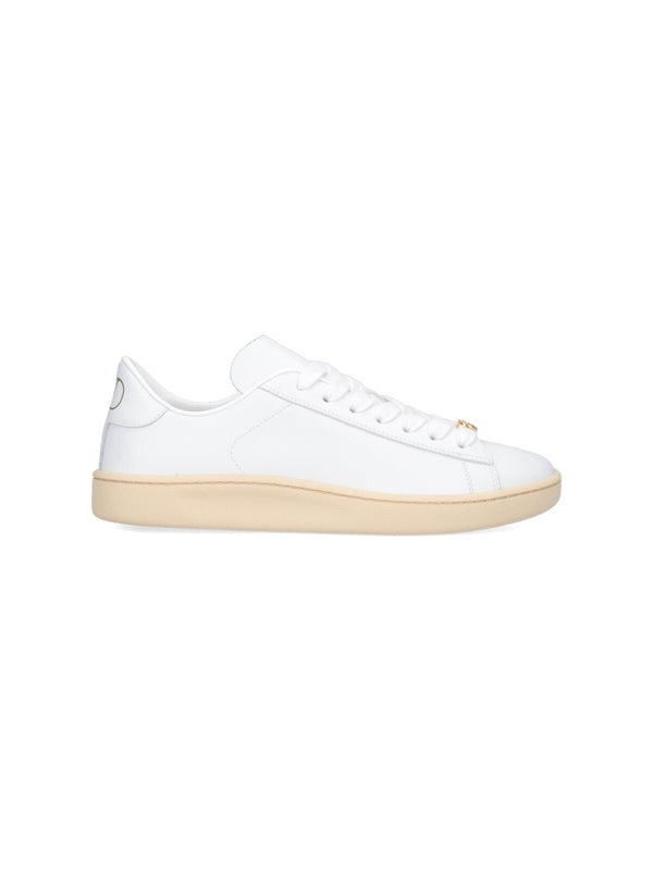 Valentino White Low Top Sneakers
