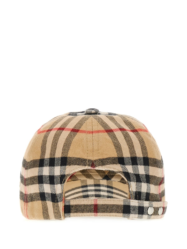 Vintage Check Baseball
  Cap