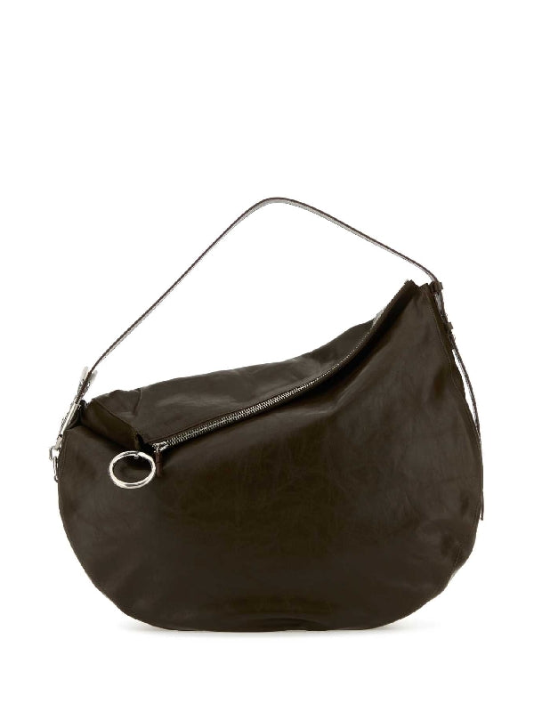 Brown Leather Night Shoulder Bag