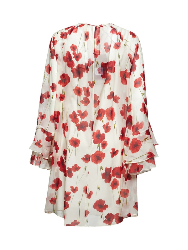 Zoraide All-Over Print Silk Dress