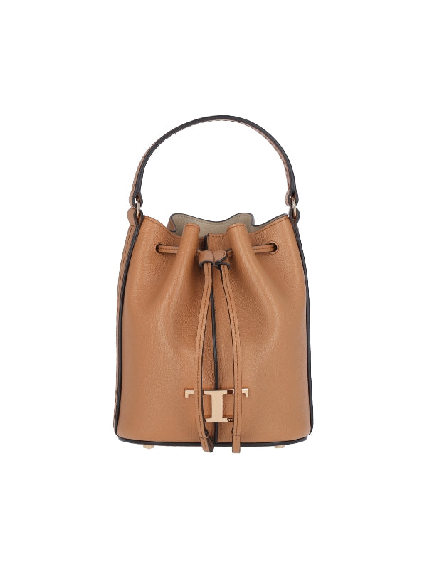 Timeless Leather Micro Bucket Bag