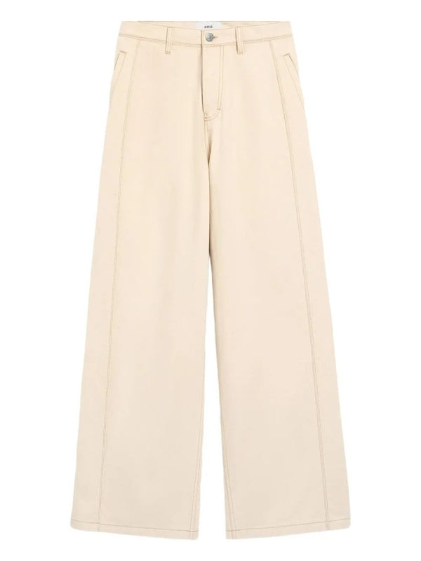 Ami Beige Denim Pants