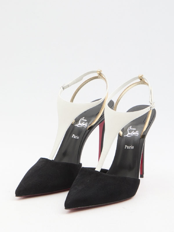 Athina leather slingback heels - Jente