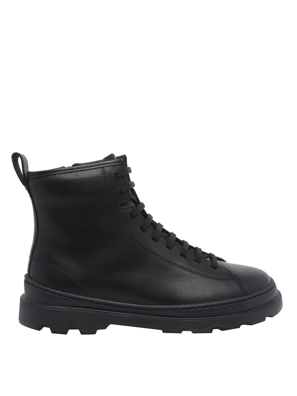Camper Black Lace-Up Boots