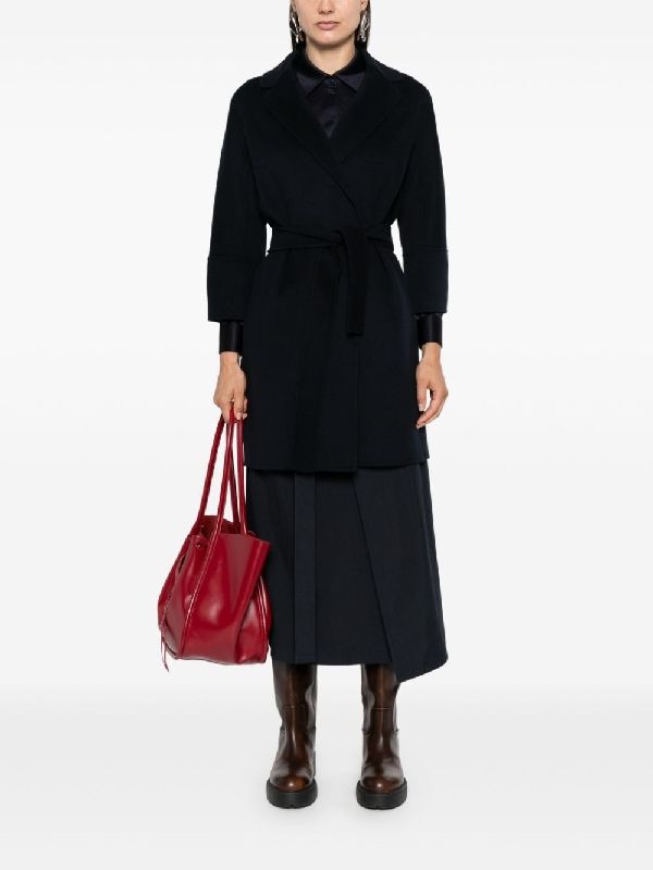 Arona Tie Wool Wrap Coat