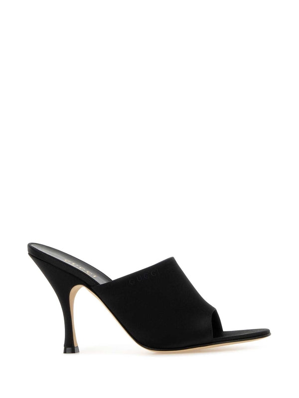 Gucci Black Sandal Heels