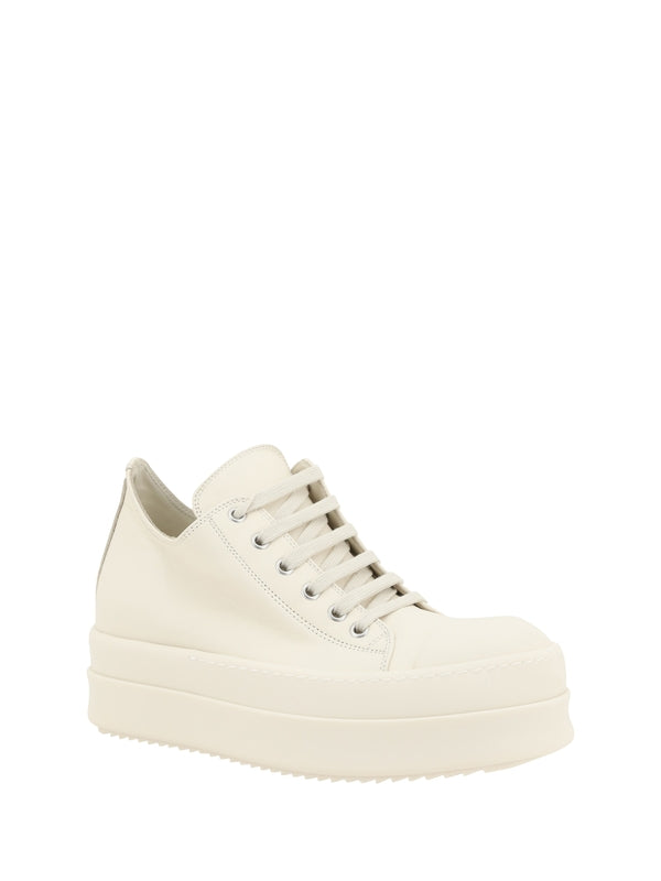 White Leather Low-Top
  Sneakers