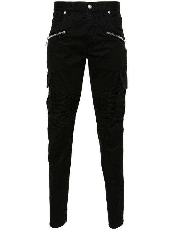 Zipper Decoration Biker Cargo Pants