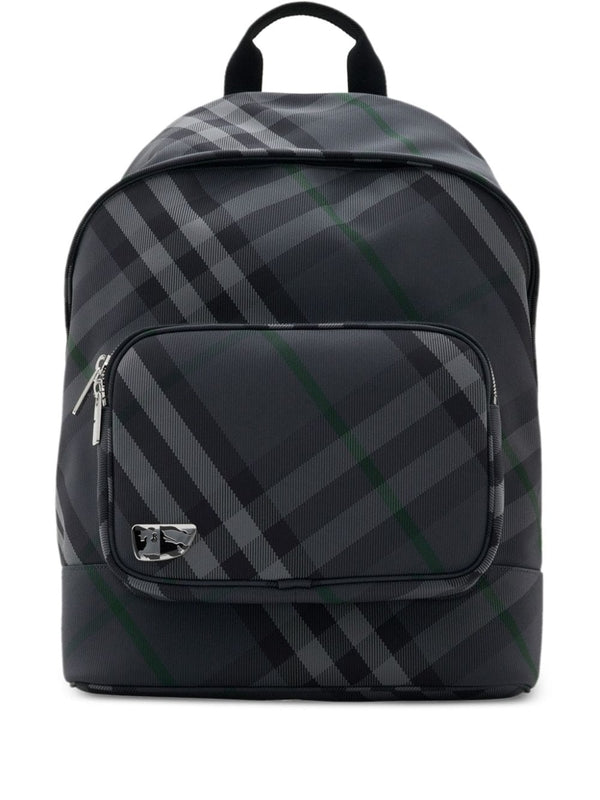 EKD Check Pattern Nylon Backpack