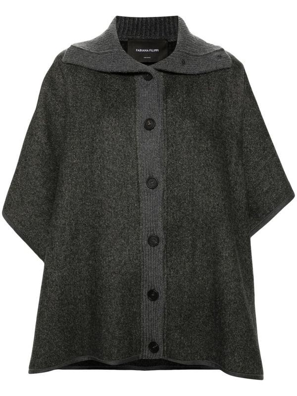 Wool Blend Cape