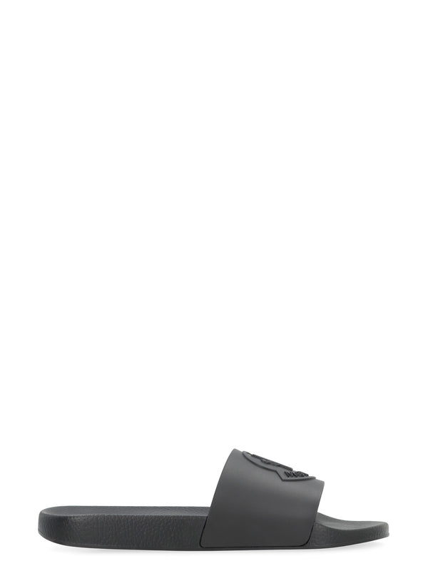 Moncler Black Slides