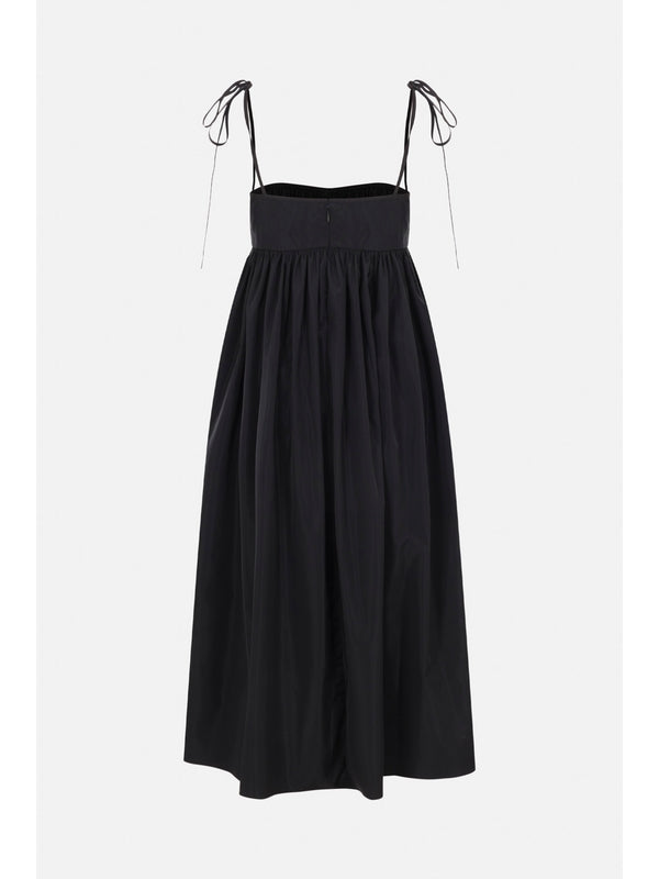 Pleated Sleeveless Midi Dress