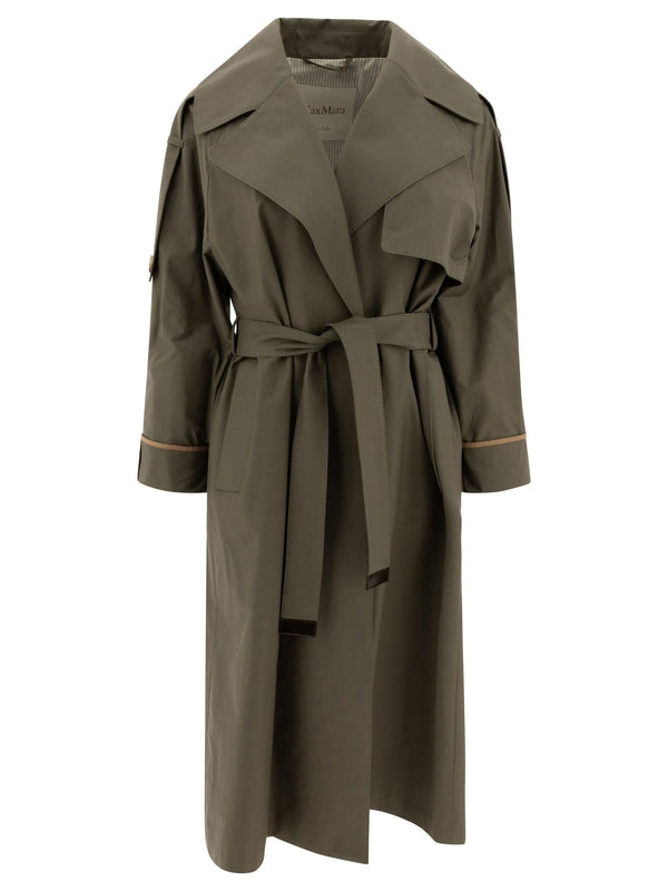 Belt Detail Cotton Blend Trench Coat