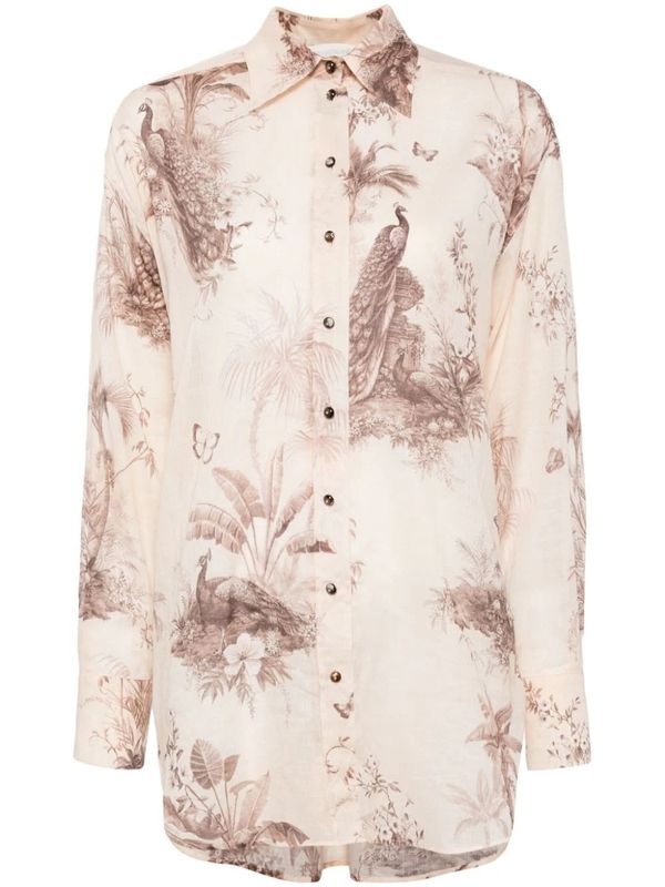 Waverly Printing Cotton Shirt