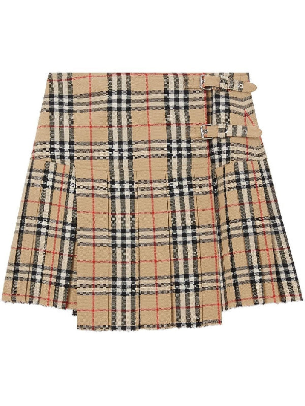 Zoe Wool Kilt Skirt