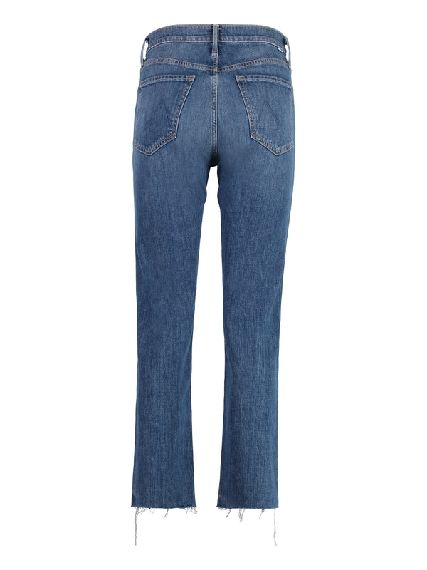 Straight Crop Denim Pants