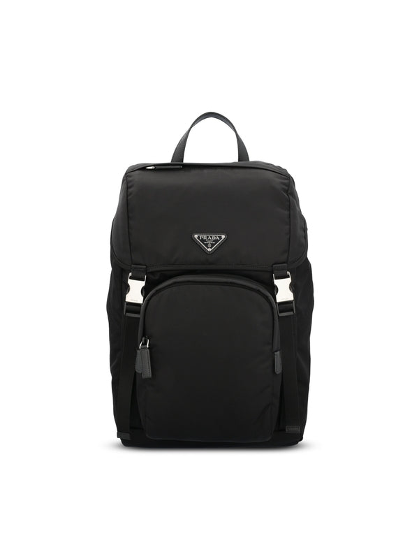 Triangle Logo Nylon Backpack