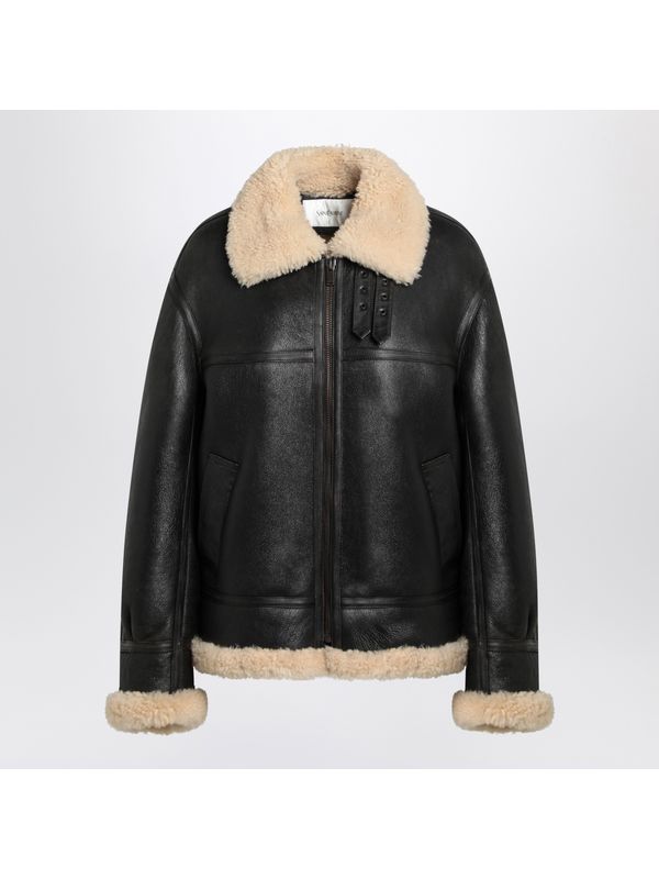 Vintage Shearling Leather Jacket