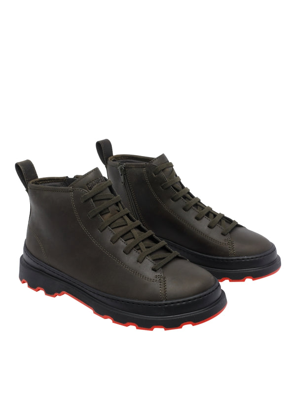 Camper Green Lace-Up Boots