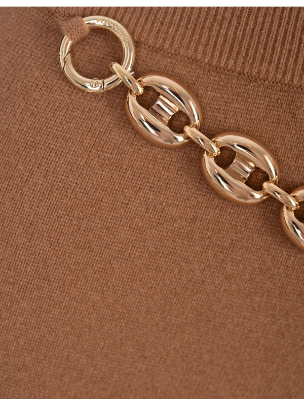 Wool Cashmere Chain Pants