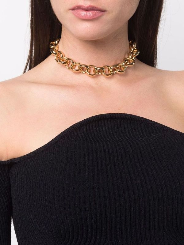 Bold Chain Choker Necklace