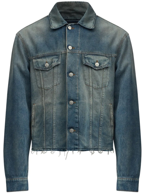 Mm6 Maison Margiela Blue Trucker Jacket