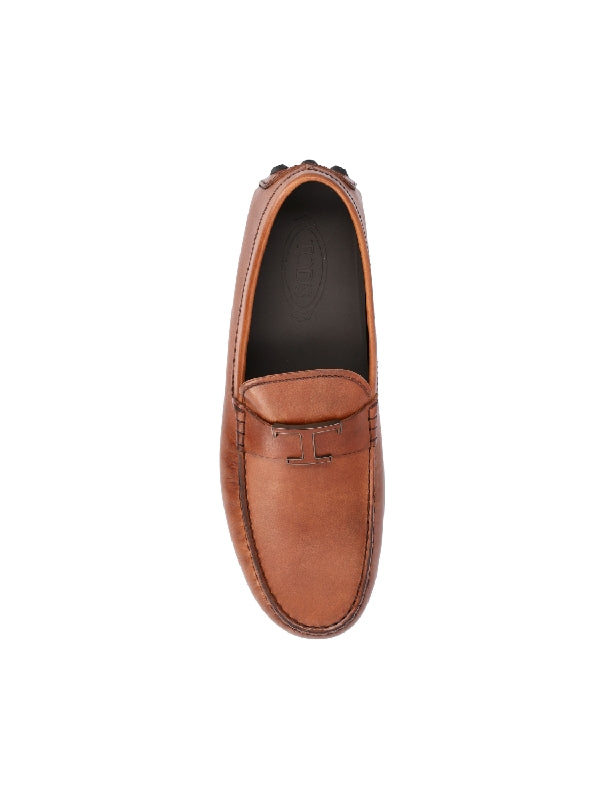 Logo Calfskin Driving Shoes