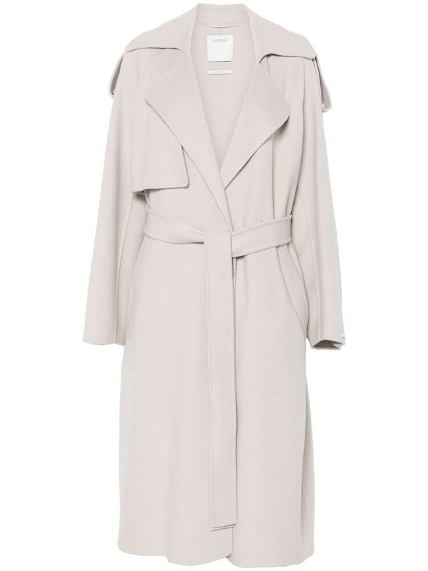 Tie Strap Wool
  Trench Coat