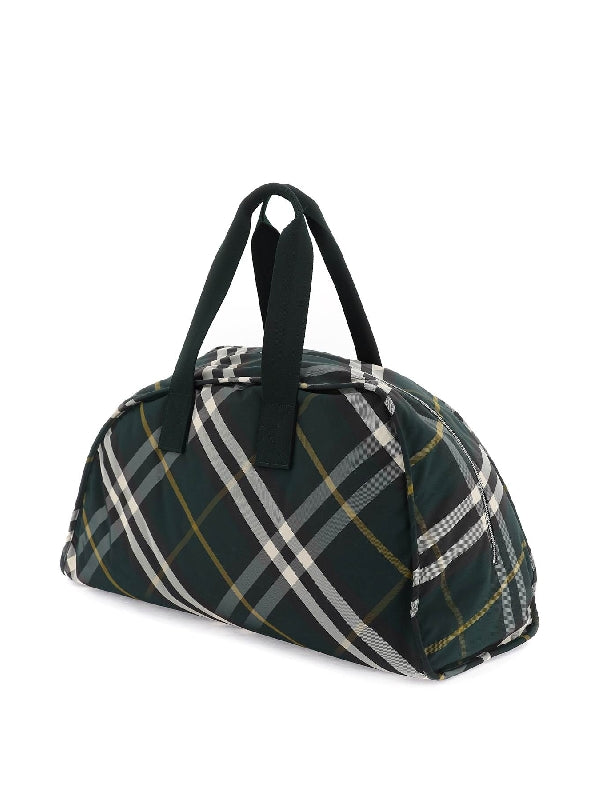 Shield Check Pattern Large Duffel Bag - Jente