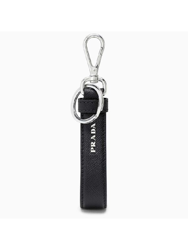 Saffiano Triangle Logo Key Ring